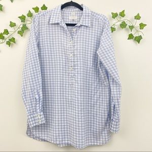 Ann Taylor LOFT Long Sleeved Checked Shirt SZ M